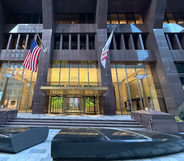 The exterior of a large bank, demonstrating the importance of ballistic barriers for banks