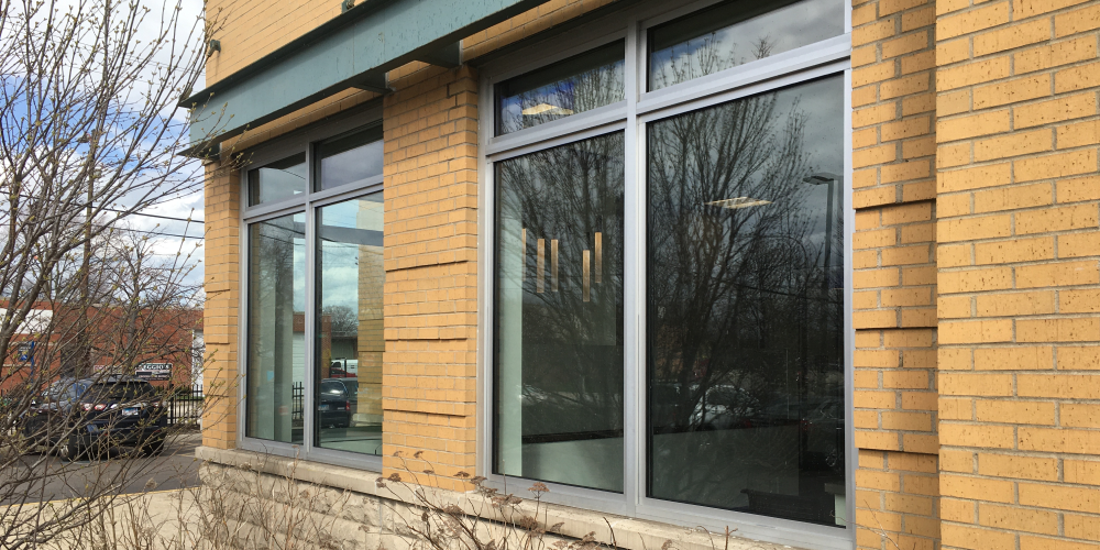 bank exterior window