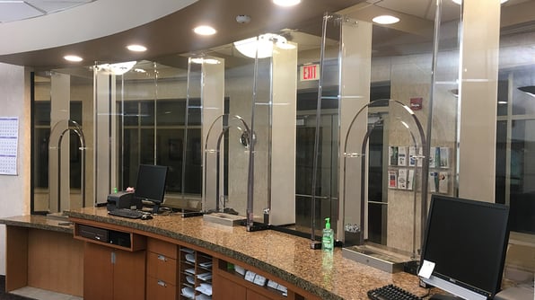 A bulletproof transaction window, a key feature of bulletproofing a utility company 