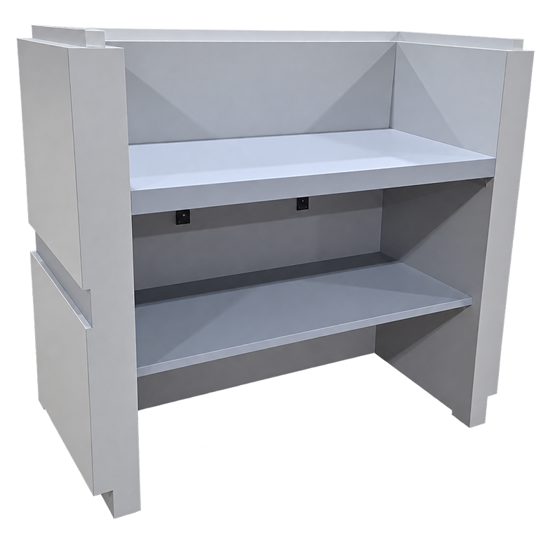 Grey security podium - back