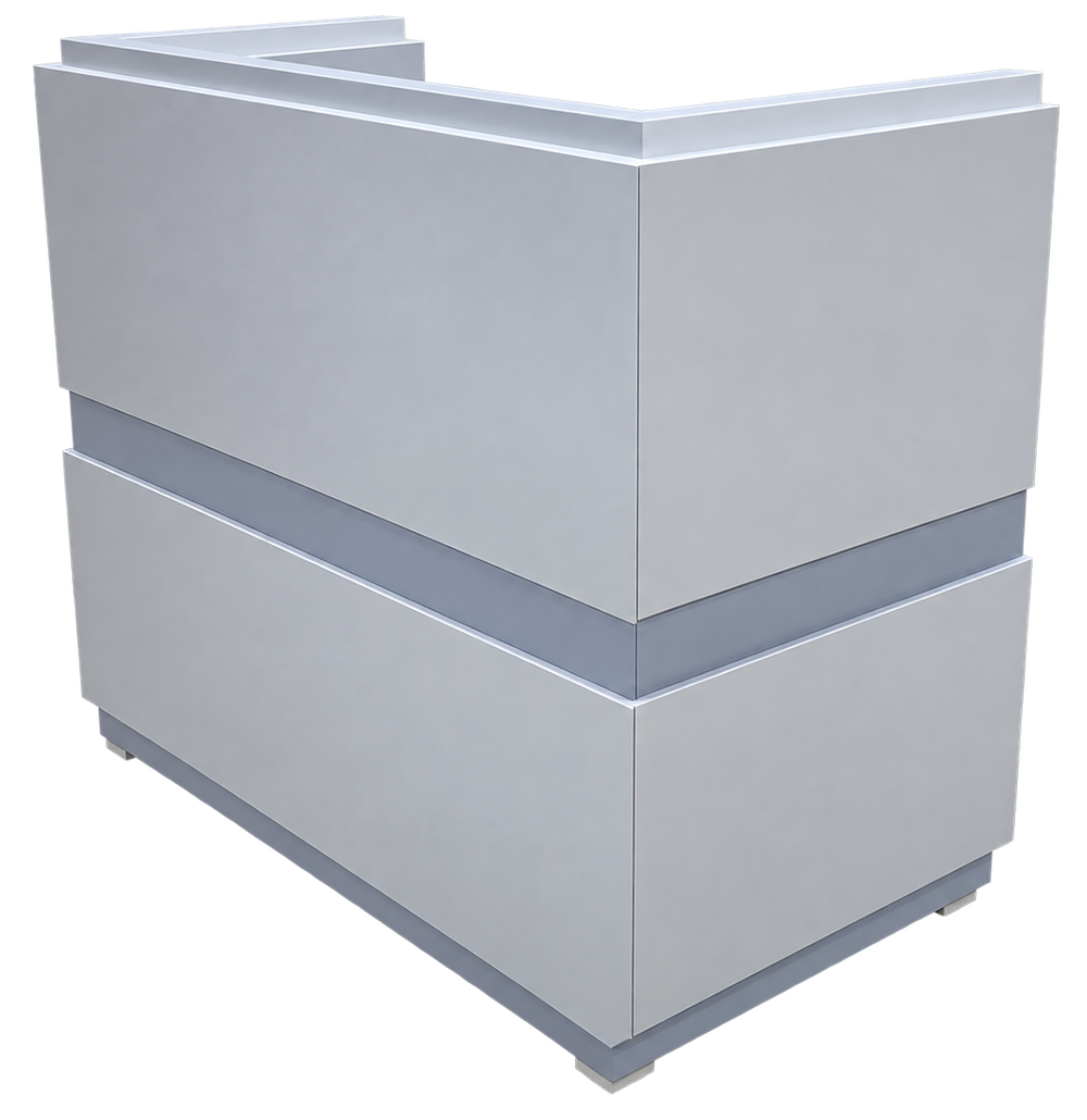 Grey security podium - front