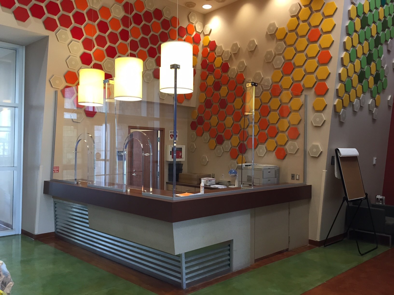executive protection glassed reception