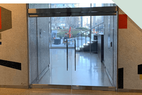 Ballistic All Glass Door