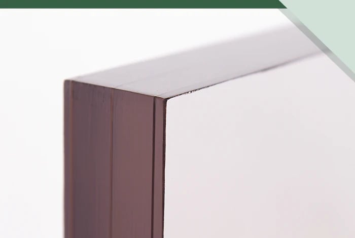 glass-clad polycarbonate detail glass-clad polycarbonate detail