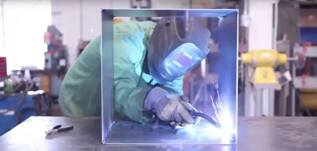 Welding a Custom Ballistic Barrier Welding a Custom Ballistic Barrier