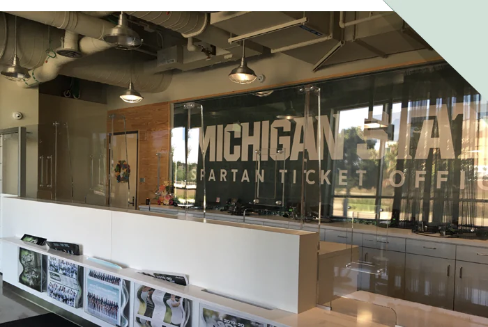 MSU Ticket Office Bulletproof Barrier MSU Ticket Office Bulletproof Barrier