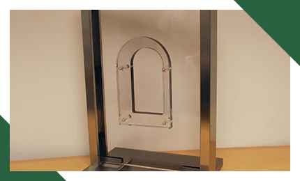 Bulletproof Arched Backer Transaction Window Bulletproof Arched Backer Transaction Window