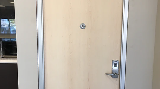 Wooden Bank Door